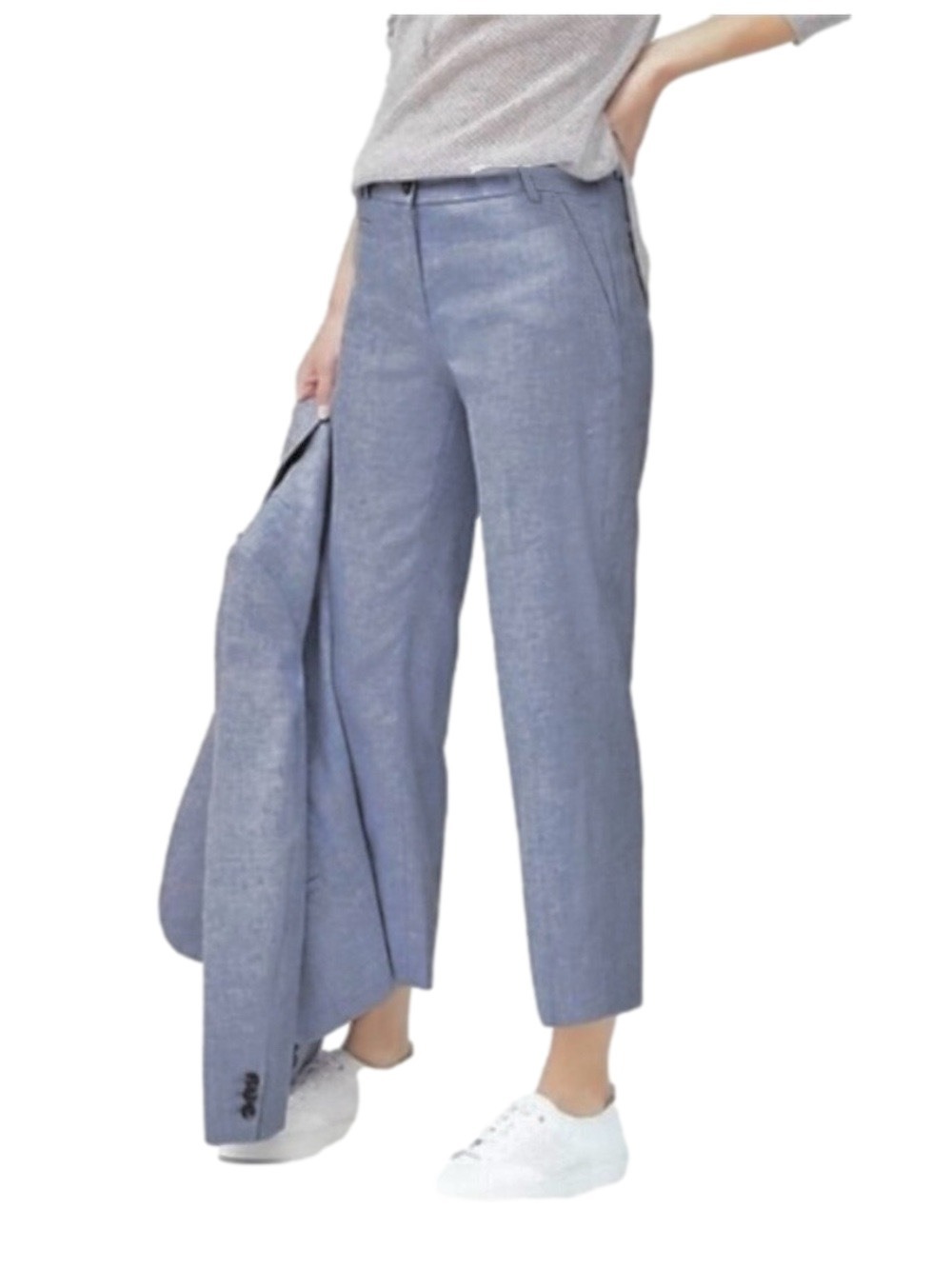 BANANA REPUBLIC ‘Logan’ Oxford Crop Pants